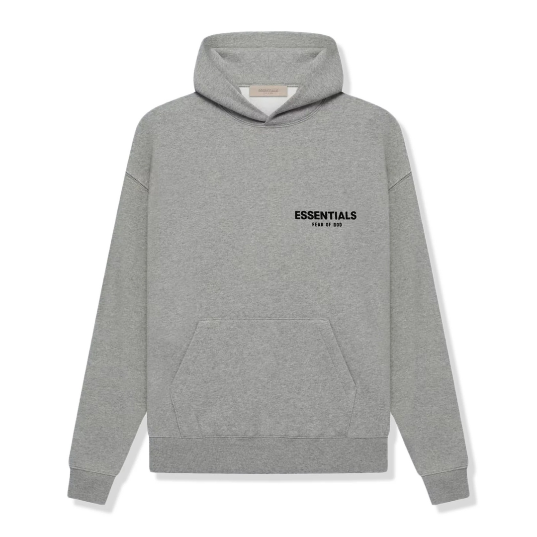 FEAR OF GOD ESSENTIALS HOODIE - DARK HEATHER OATMEAL (SS22)