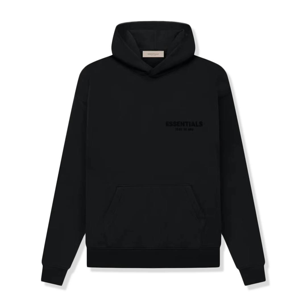 FEAR OF GOD ESSENTIALS HOODIE - BLACK STRETCH LIMO (SS22)
