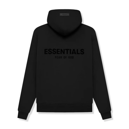 FEAR OF GOD ESSENTIALS HOODIE - BLACK STRETCH LIMO (SS22)