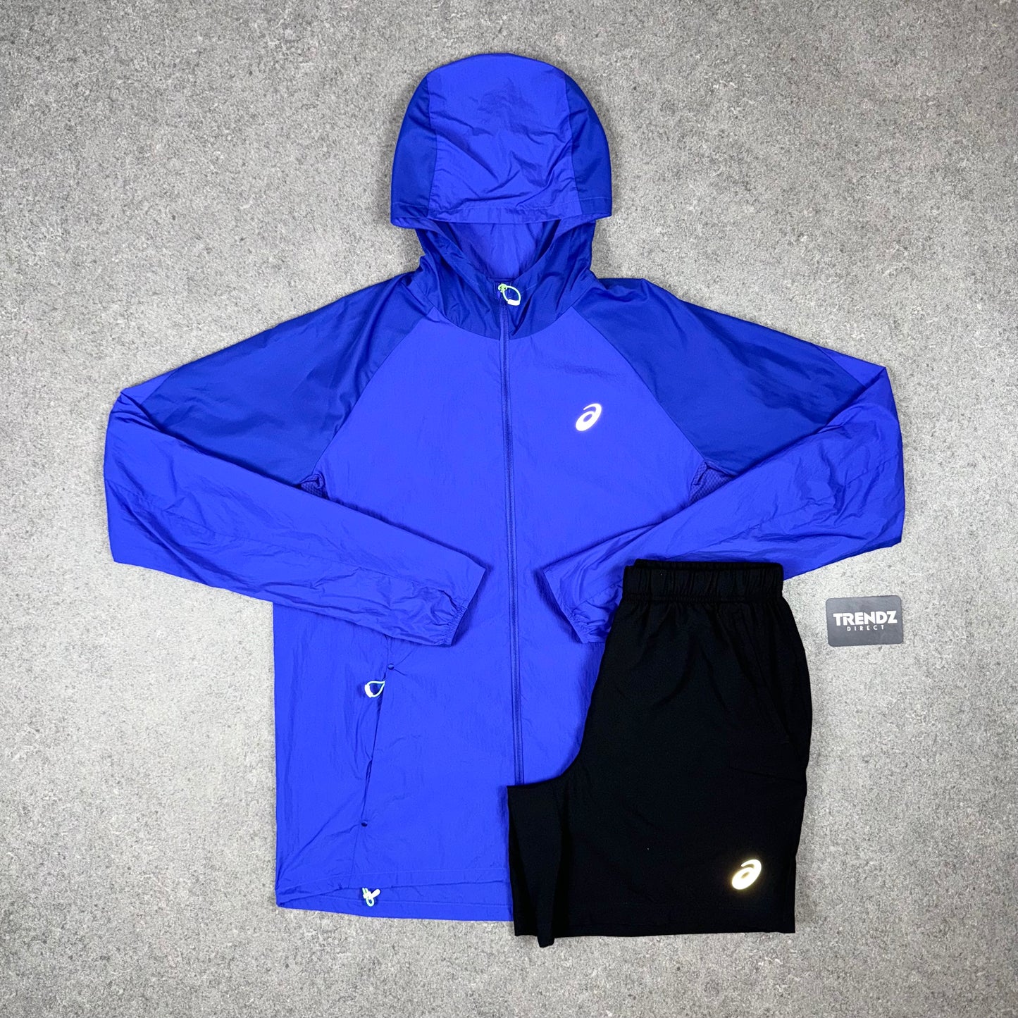 ASICS ROAD JACKET & SHORTS SET - COBALT BURST