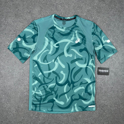 ASICS ROAD LITE T-SHIRT & SHORTS SET - LIGHT TEAL/BLACK