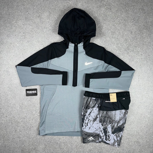 NIKE THERMA SPHERE TRAIL SET - GREY/BLACK