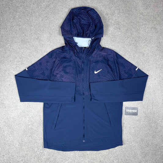 NIKE ECLIPSE WINDBREAKER JACKET - NAVY/PINK