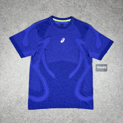ASICS SEAMLESS T-SHIRT & SHORTS SET - COBALT/BLACK