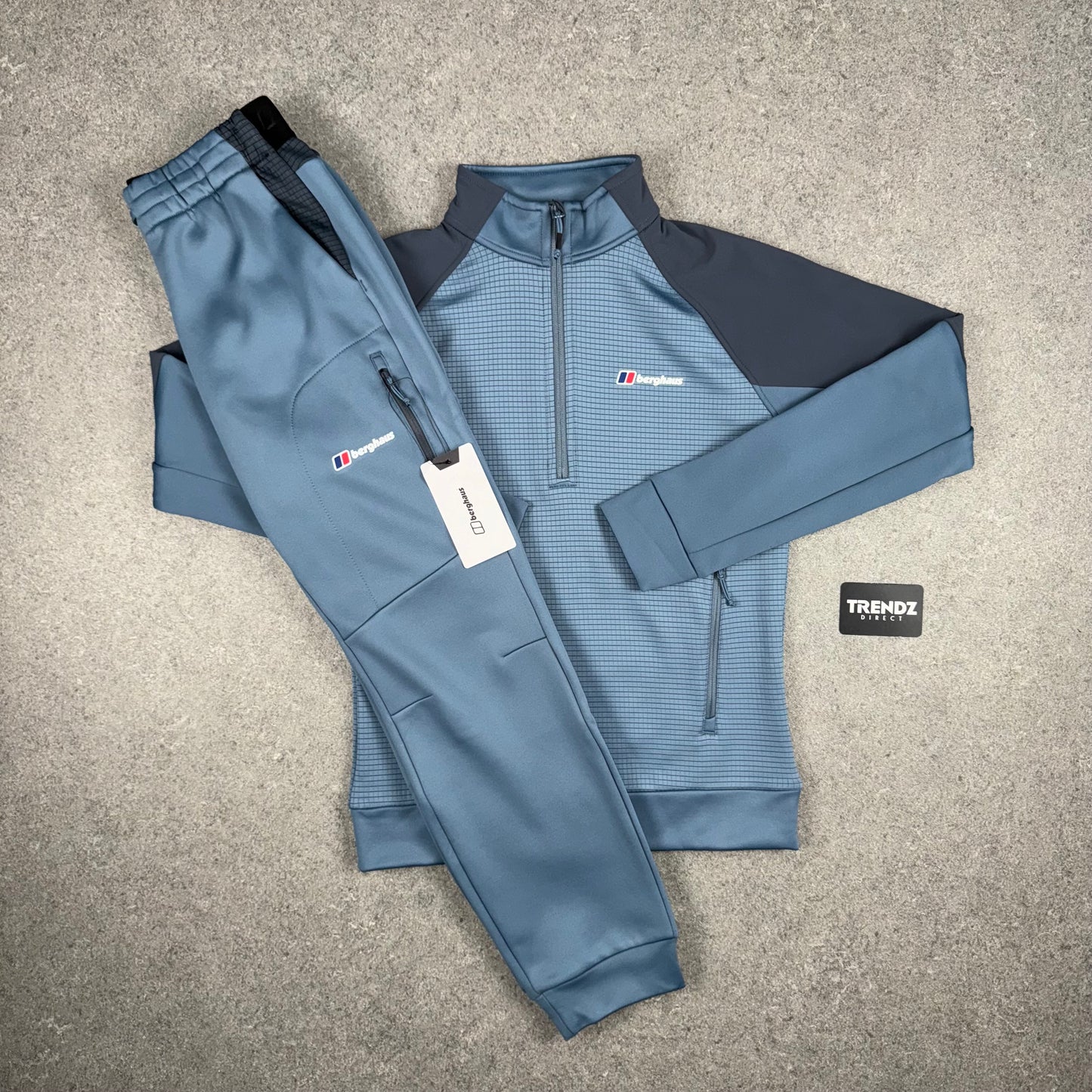 BERGHAUS SIDLEY 1/4 ZIP TRACKSUIT - BLUE/GREY
