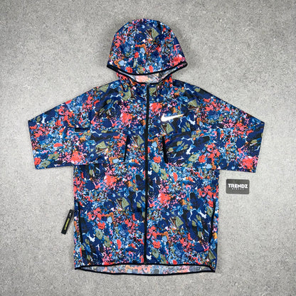 NIKE FLORAL WINDBREAKER - BLUE/PINK