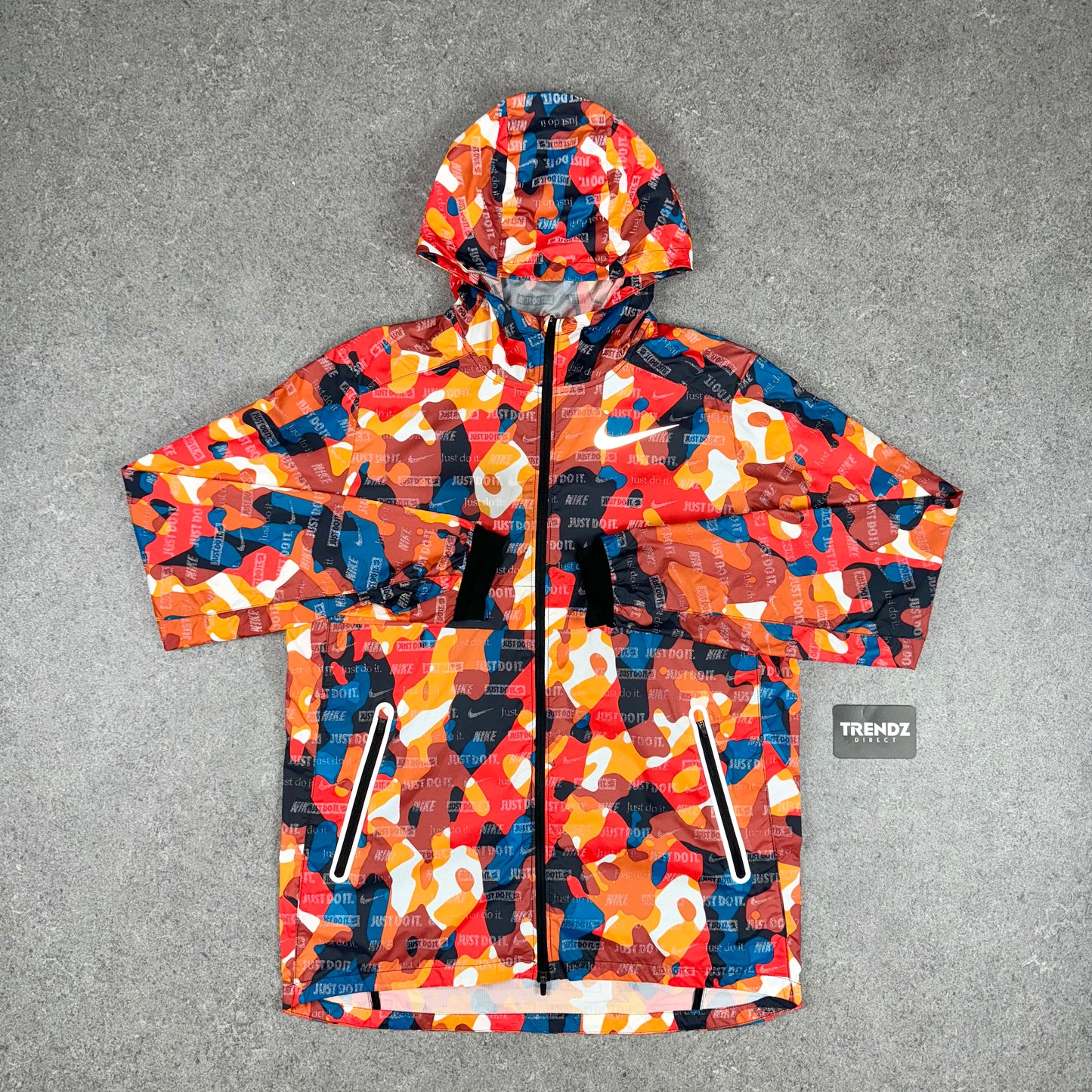 NIKE CAMO FLASH WINDBREAKER - ORANGE