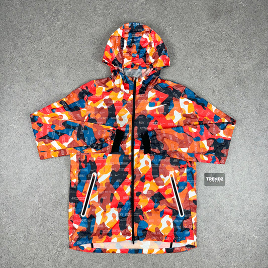 NIKE CAMO FLASH WINDBREAKER - ORANGE
