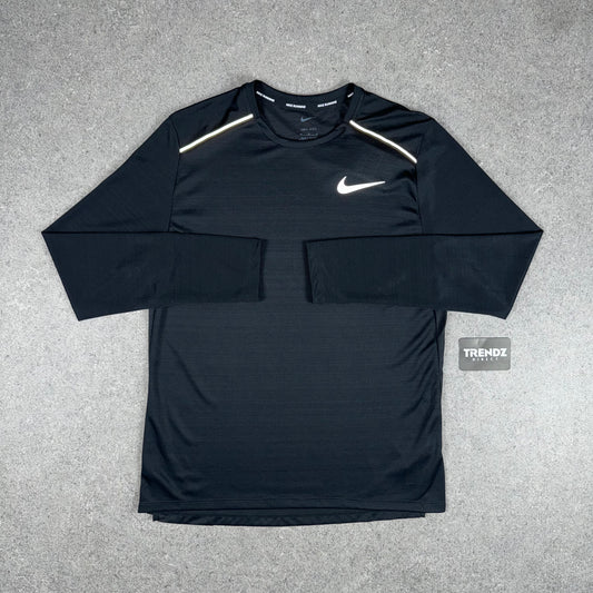 NIKE MILER 1.0 LONGSLEEVE - BLACK