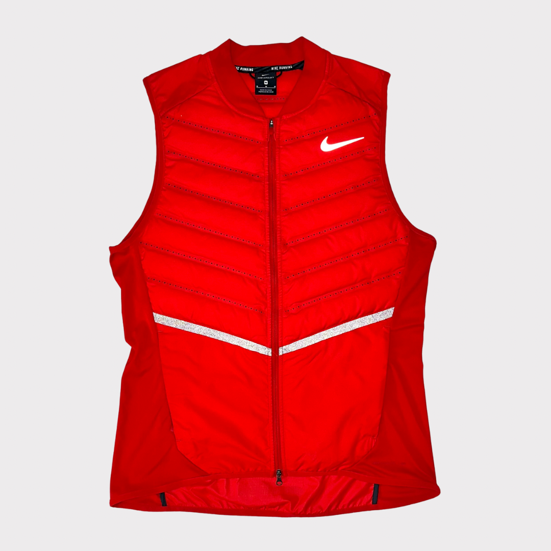 NIKE AEROLOFT GILET - CRIMSON RED