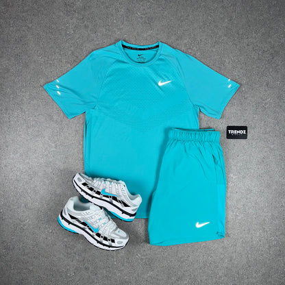 NIKE ADV MILER & CHALLENGER SHORTS SET - AQUA