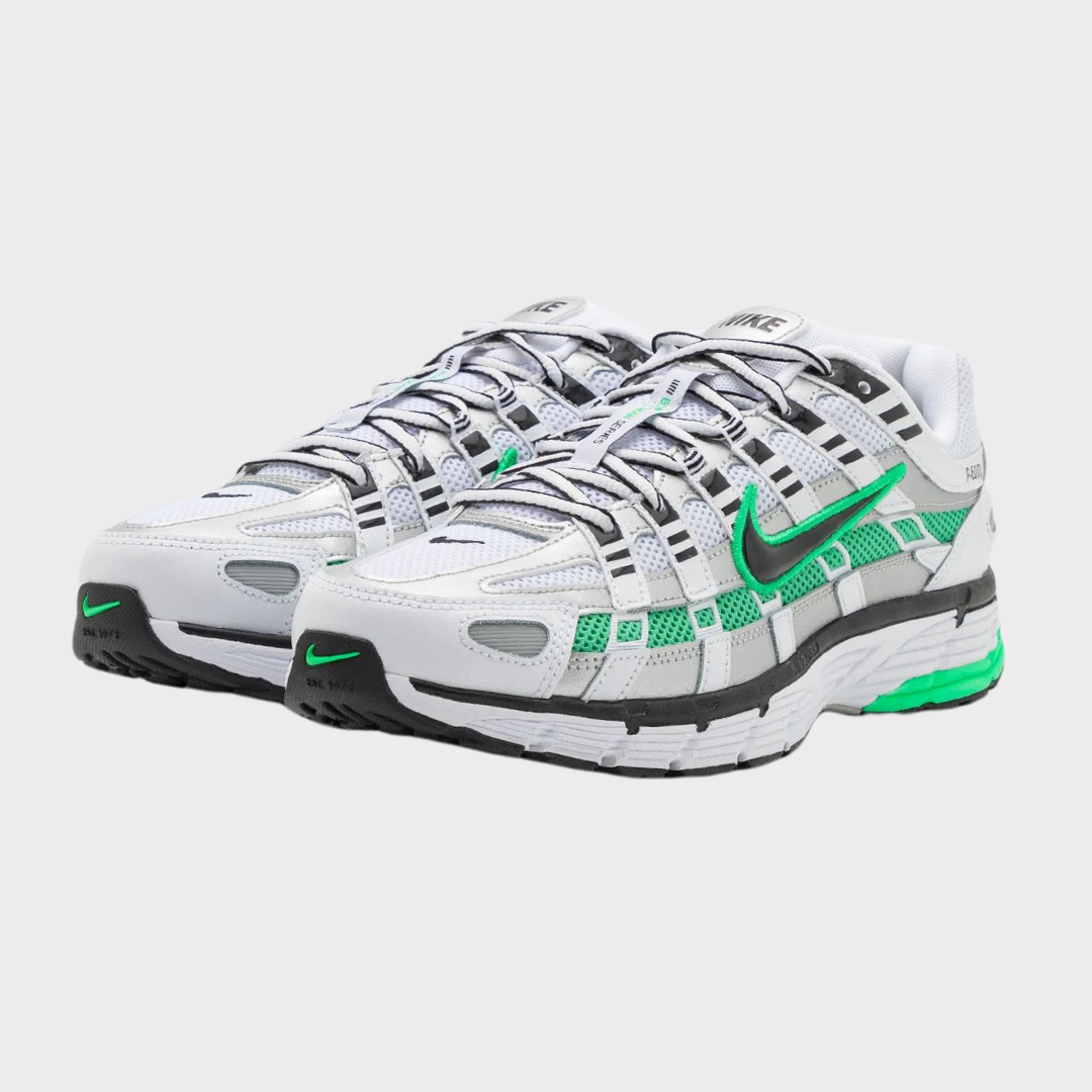 NIKE P-6000 - SPRING GREEN & METALLIC SILVER